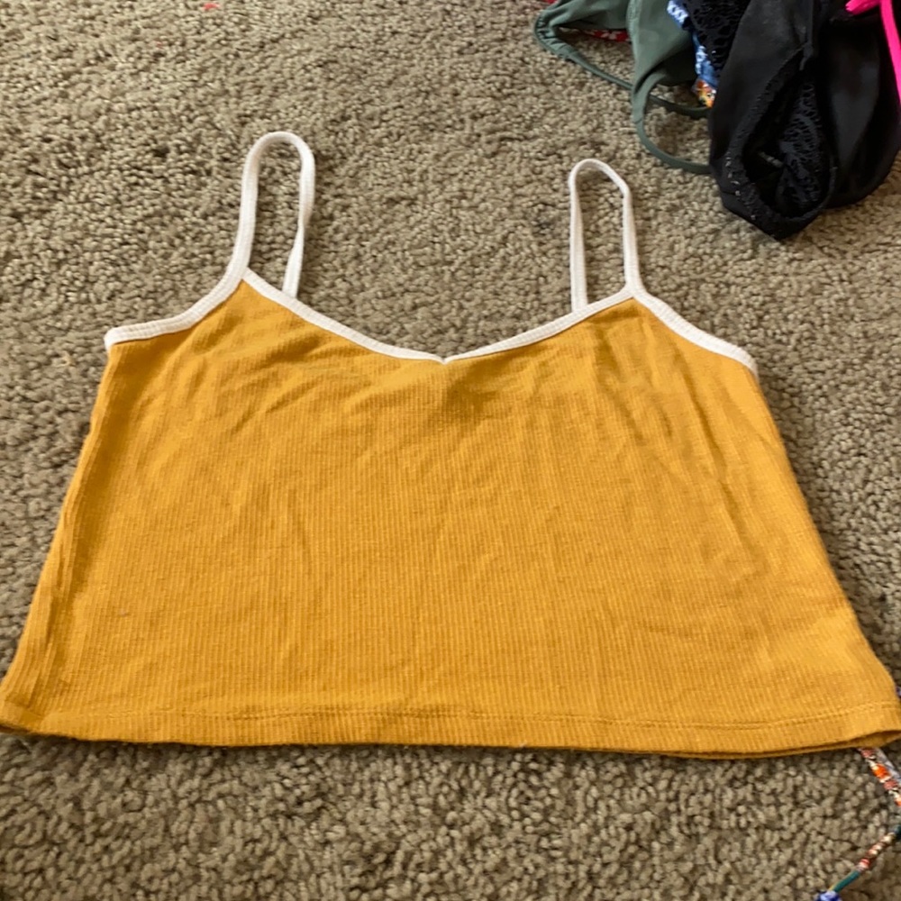 Yellow crop top, Aeropostale